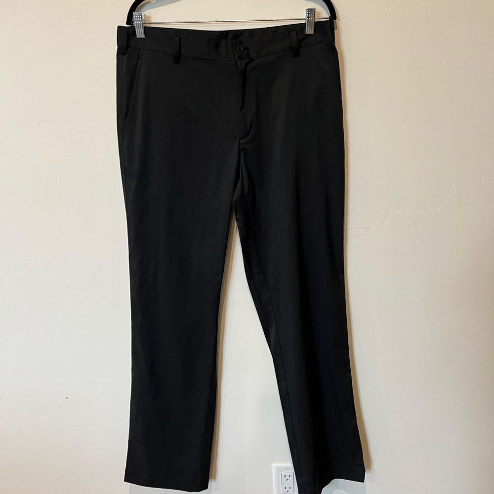 Men's Nike Golf Dri-Fit Black Dress Pants Size 34 Preppy Event Evening Business